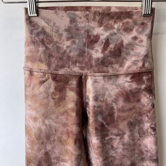 Lululemon Diamond dye metallic print align leggings, Dusty pink, Size 2 A135 - Picture 4 of 7